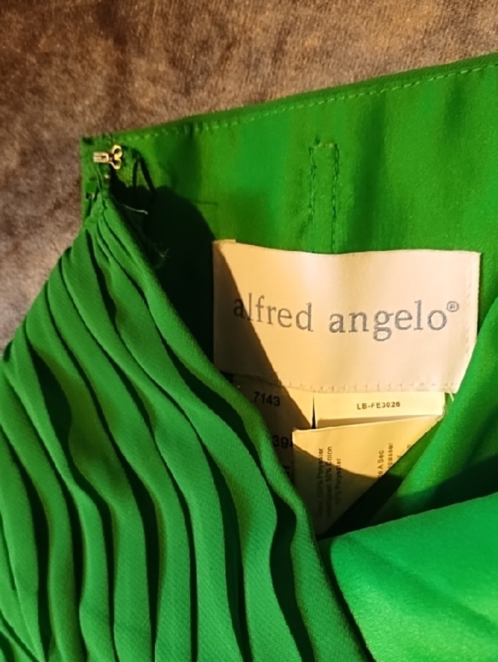 Alfred Angelo Strapless Green Chiffon Cocktail Dress Like New Size 6. Gorgeous. - Picture 3 of 14